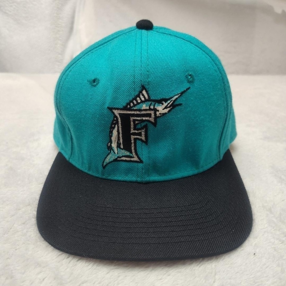 Vintage Florida Marlins‎ Sports Specialties Hat Cap Fitted Mens 7 1/4 Green 90s